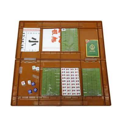 China On sale hot sale 1.8 cm Chinese Mahjong plus 4 in 1 box set with folding Mahjong table set for sale