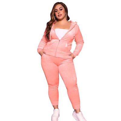 China Factory Supply Sales Casual Autumn Sexy Suit Color Track Plus Size Body Suits 2021 Color Plus Size Suits Ladies For Woman for sale