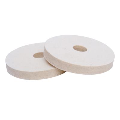 China Wool Ruled Polishing Wheels 100mm 4 Inch Wool Ruled Polishing Polishing Wheel Disc Pads For Grinder Tool Round Disc for sale