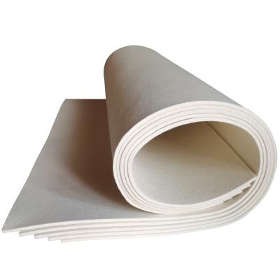 China Factory Breathable Product 1 2 3 4 5 Mm Thick White Soft Pressed Industrial Wool Felt for sale