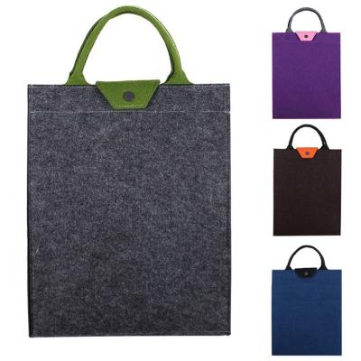 China Custom Fashion Business Gift Protective Board Foil Book Weeding Felt Laptop Bag Eco Friendly for sale