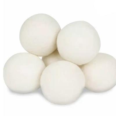 China Natural Reusable Odor Elimination/Dehumidification Laundry Wool Dryer Balls Washing Machine Saves Drying Time for sale