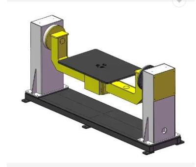 China Biaxial Abb Welding Robot Positioner Turntable 1200x1200 380v 50-60hz Axis Load 100-1000kg for sale