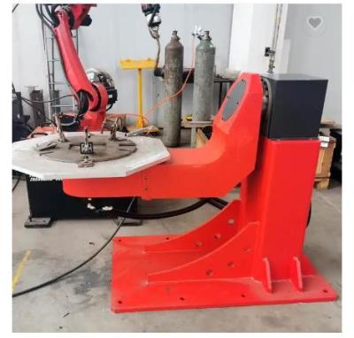 China FANUC Dual Axis Robot Positioner L Type Arc Welding Robotic Positioner 300KG 450mm for sale