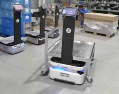 China 16AH Capacity Autonomous Mobile Robot for Warehouse Automation and 4cm Crossing Width for sale