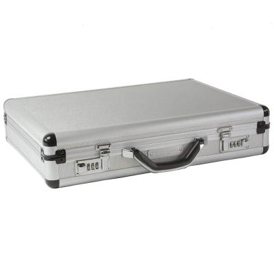 China Weather Proof Attache Case Shockproof Dustproof Aluminum Padded Laptop Briefcase for sale