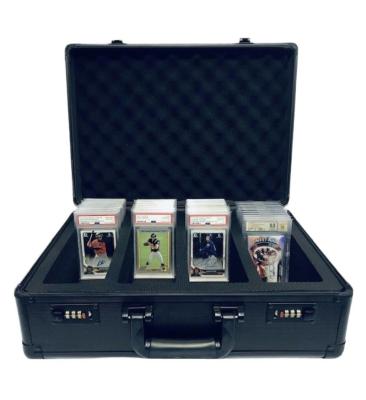 China High Quality Rated Trading Card Cases Storage Carrying Case 2022 With Double Locks Foam for sale