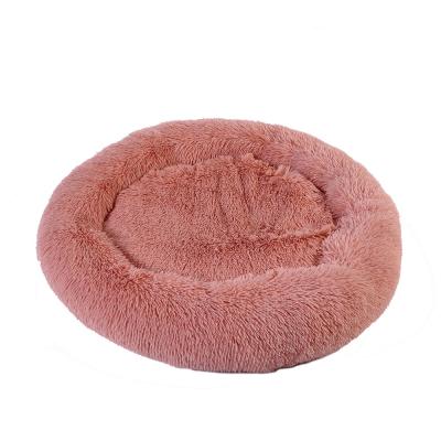 China Soft Removable Fluffy Faux Fur Blanket Cuddle Cushion Dog Bed Soothing Washable Removable Blanket Pet For Medium Large Puppy Senior Doggie for sale