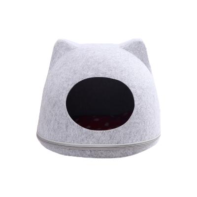 China Sustainable Eco Friendly Cat Cave Pet Bed Kennel Pet House For Dog for sale