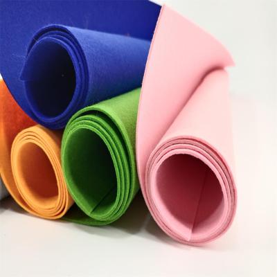 China Waterproof Color Felt Fabric 1-5mm Thick Polyester Needled Felt Process Chemical Fiber Felt for sale