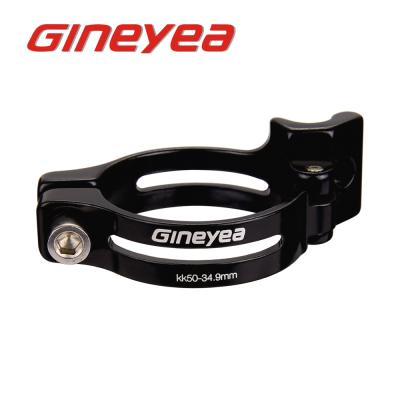 China Road Bicycle Front Derailleur Clamp Bicycle Conversion Clip Seatpost Aluminum Material Clamp Sandblasting K50 Anodized for sale