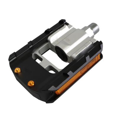 China Folding Pedal Extruded CNC Machined 98*72*24mm Pin 2 Aluminum Replaceable Handle for sale