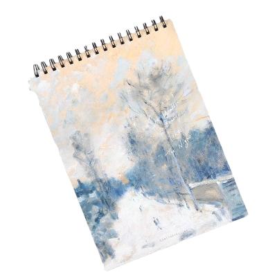 China Spiral Notebooks Customized Simple Coil Book Binding Spiral Notebook for Drawing Watercolor Sketchbook for sale