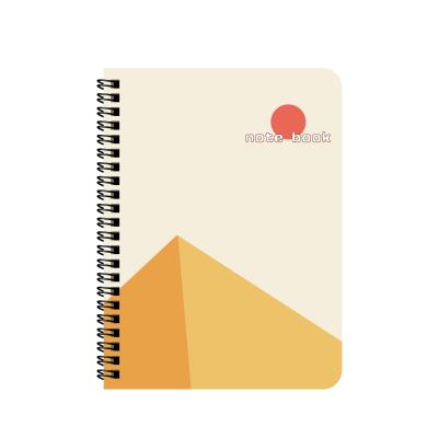 China Minimalism Spiral Japanese Style Cover A4 A5 A6 Wide Neat Notebook With Black Spiral Binding for sale