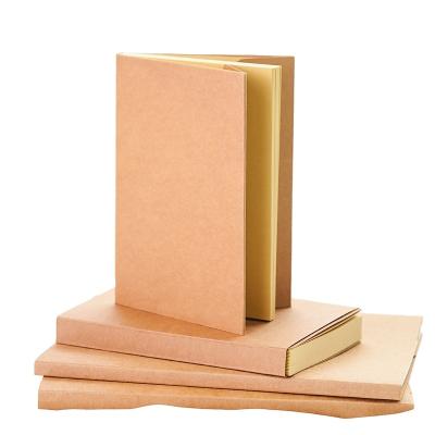 China Kraft Paper A5 100GSM Blank Blank Blank Binding Notebook With Kraft Paper Cover Custom Sketchbook for sale