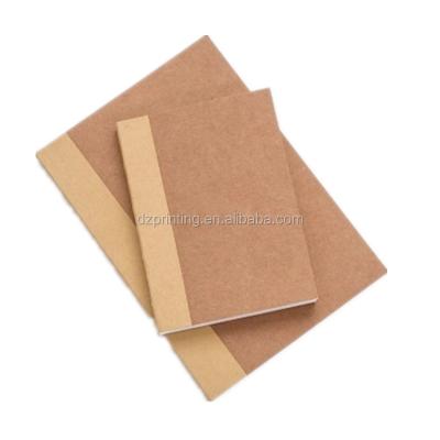 China Manufacturer Layout Flat Book A4 A5 A6 Blank Kraft Paper Notebook Paper Wrapping Paper With Blank White Pages for sale