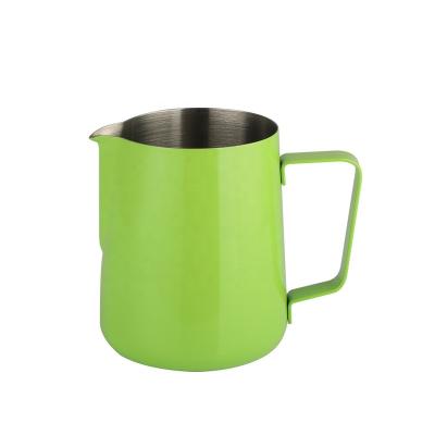 China Sustainable Amazon Metal Milk Jug Espresso Coffee Frothing Latte Art Milk Jug for sale