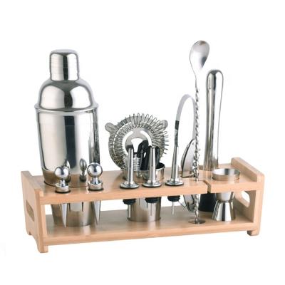 China Sustainable Stainless Steeldrink Mixer Shaker Set Bar Shaker Cocktail Strainer for sale