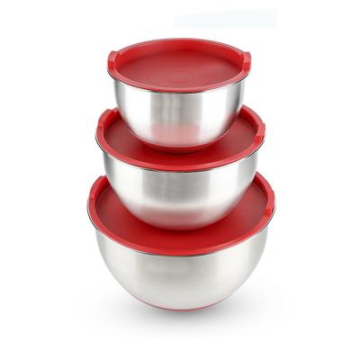 China Sustainable ideal for cooking salad bowl and food baking prep servers set with lids for sale