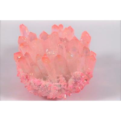 China Wholesale Natural Aura Rose Quartz For Home Room Rainbow Crystal Clusters Geodes Gemstone Titanium Healing Decoration From China for sale