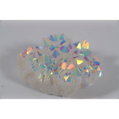 China Wholesale Natural Rainbow Aura Quartz For Home Room Decoration Aurora Crystal Clusters Geodes Gemstone Titanium Healing From China for sale