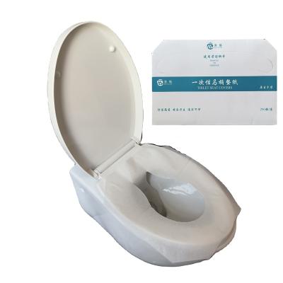 China Flushable Virgin Wood Pulp Disposable Compostable Paper Sanitary 100% Public Toilet Protect Seat Cover for sale