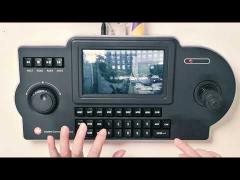 CCTV Keyboard Controller,Network 4D Joystick Decoding Keyboard With 7 Inch LCD Screen