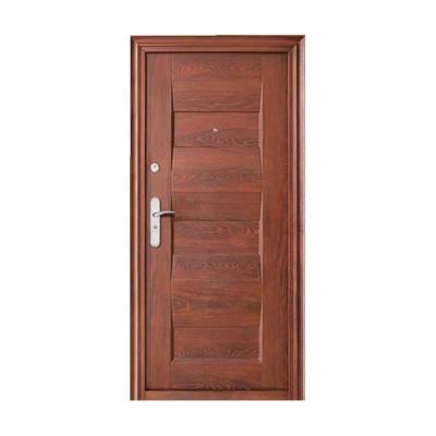 China Hot Sale Anti-theft Cold Rolled Steel Entry Door Manufacturer Mordern Security Steel Wholesale Door For House for sale