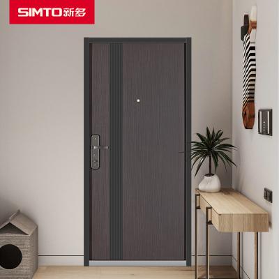 China Latest Design Cheapest Price Good Quality Home Style Stainless Steel Security Entry Front Doors Anti Theft for sale