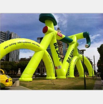 China Same as picture or custom as your require factory outlet giant inflatable bicycle, inflatable bicycle model for advertising for sale