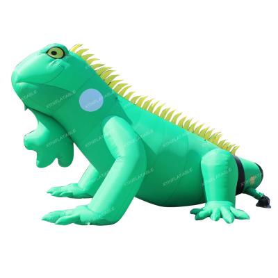 China 2021 Hot Selling PVC Or Oxford Cloth Giant Inflatable Lizard, Inflatable Lizard Model For Advertising for sale