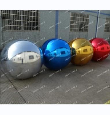 China 0.3mm Mirror Cloth + 0.3mm PVC Gold Red Blue Silver Mirror Inflatable Ball (Two Layers) Large, Giant Inflatable Mirror Ball For Disco Party for sale