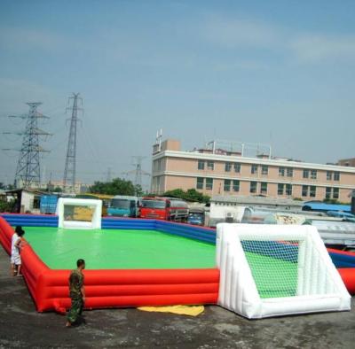 China 2021 Hot Selling PVC Soap Inflatable Soccer Playground, Inflatable Water Soccer Field for sale