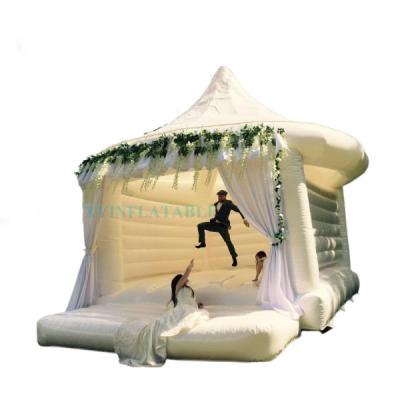 China 2021 hot sale PVC inflatable wedding bouncer, inflatable wedding castle, inflatable bouncer for sale for sale