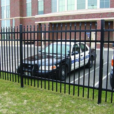 China Customized Custom Cheap Residential Black Metal Picket Decorative Aluminum Fence Panels Easily Assembled for sale