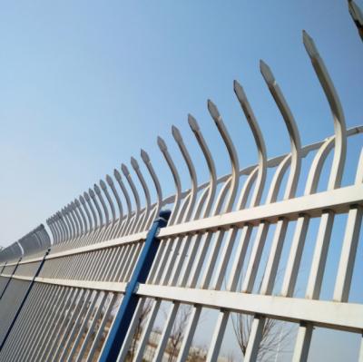 China Easily Assembled Outdoor Residential Wrought Iron Galvanized Steel Picket Yard Pool Fence for sale