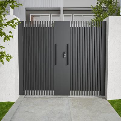 China Easily Assembled Outside Main Entrance Door Design High Quality Aluminum Isolation Wall Barrier Entrance Door for sale