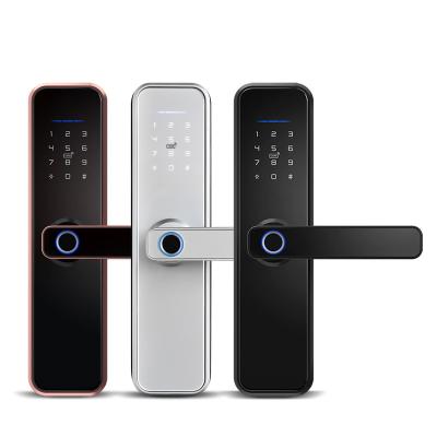 China Waterproof Lock Door Lock WiFi App Smart Biometric Fingerprint Door Handle Keyless Digital Lock for sale