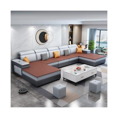 China Modern Design New Fabric Extended Sofa Bed Recliner Sectional Sofa Set 5 Seater Living Room Sofas for sale