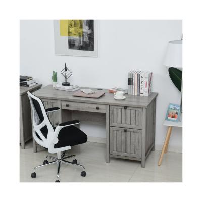 China High Quality Vintage Adjustable Gray Computer Desk Convenient (Height) Executive Office Work Desk With Student Cabinet Table for sale