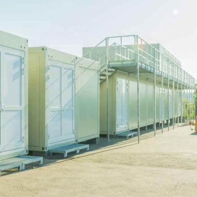 China Industrial Cheap Fast Assembled Prefab Sandwich Panel Locker Container for sale