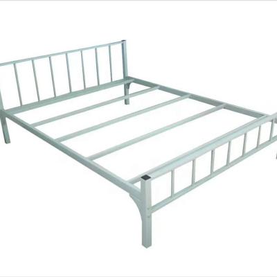 China High Quality Collapsible School Dormitory Furniture Metal Double Bunk Bed With Ladder For Adult for sale