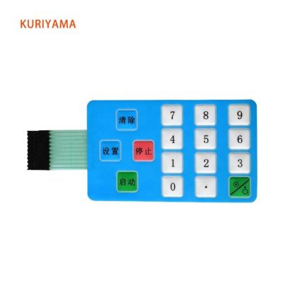 China Water-proof.durable.Eco-friendly Custom On/off Long Lifetime Adhesive Dome Miniature Membrane Switch for sale