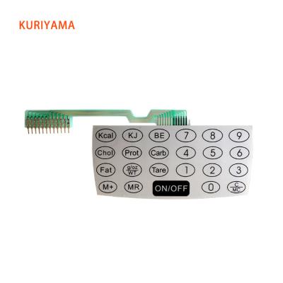 China Water-proof.durable.Eco-friendly 20 Keys Membrane Switch Keypad 4x5 Matrix Keyboard With Poly Dome for sale