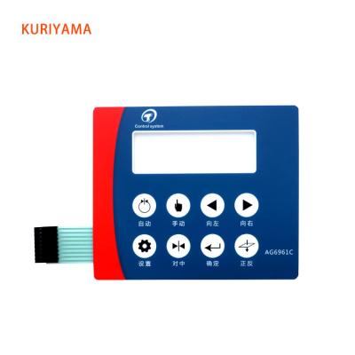 China Water-proof.durable.Eco-friendly 1x4 Numeric Membrane Switch Flat Button Keypad Keyboard for sale