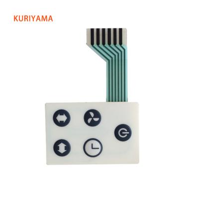 China Water-proof.durable.Eco-friendly Custom Waterproof Flat Pet Flex Cable Membrane Switch For Medical Equipment for sale