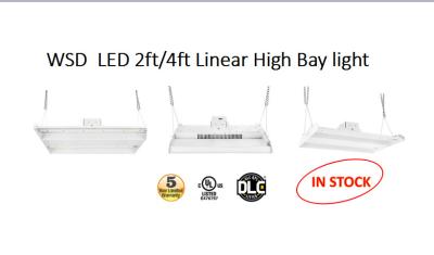 China CA linear 120-277V //WSD-2FLHB10W27 de la UL DLC de los lúmenes 4000K del sensor de movimiento de la lámpara de la bahía de 100W los 2ft LED alta 13500 en venta