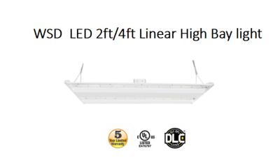 China CA linear 120-277V //WSD-4FLHB15W27 de la UL DLC de los lúmenes 5000K del sensor de movimiento de la lámpara de la bahía de 150W los 4ft LED alta 21000 en venta