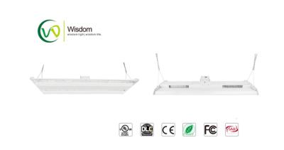 China Interior warehouse 300W 4ft LED Linear High Bay Light fixture 40000 lumens 5000K UL DLC AC120-277V // WSD-4FLHB30W27 for sale