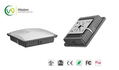 China 65W exterior  parking garage Slim LED Canopy Light 347V  8000 lumens 4000K UL DLC AC 120-277 V // WSD-CP65W27 for sale